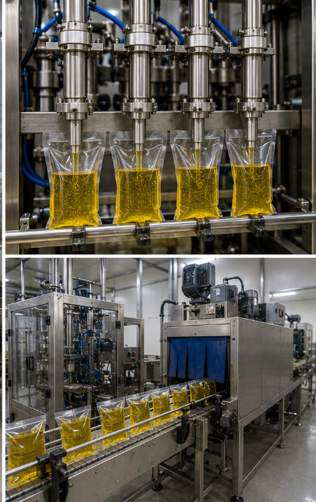 Edible Oil Pouch Packing Systems
